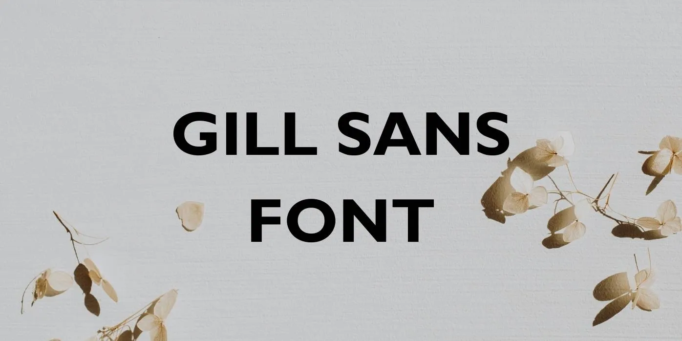 Gill Sans Font Free Download