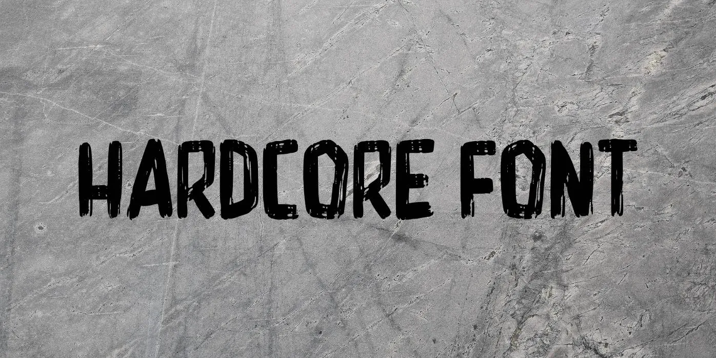 Hardcore Font Free Download