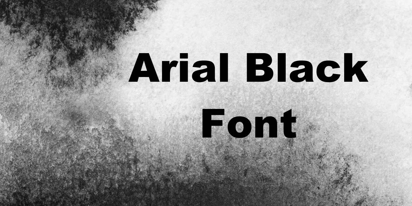 Arial Black Font Free Download