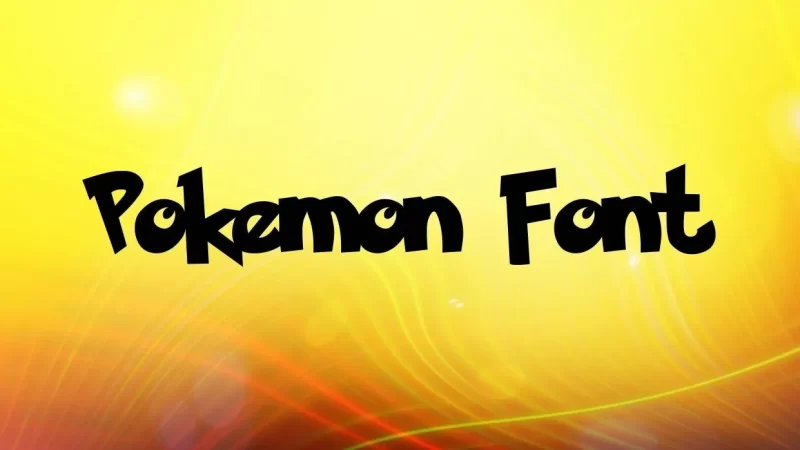 Pokemon Font Free Download