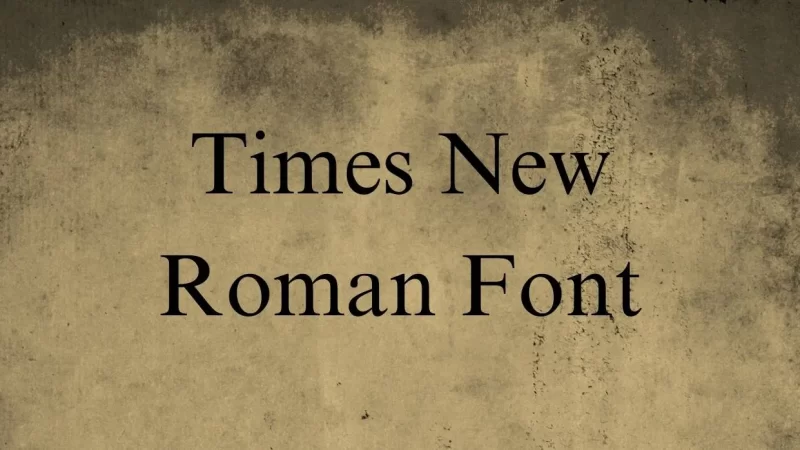 Times New Roman Font Free Download