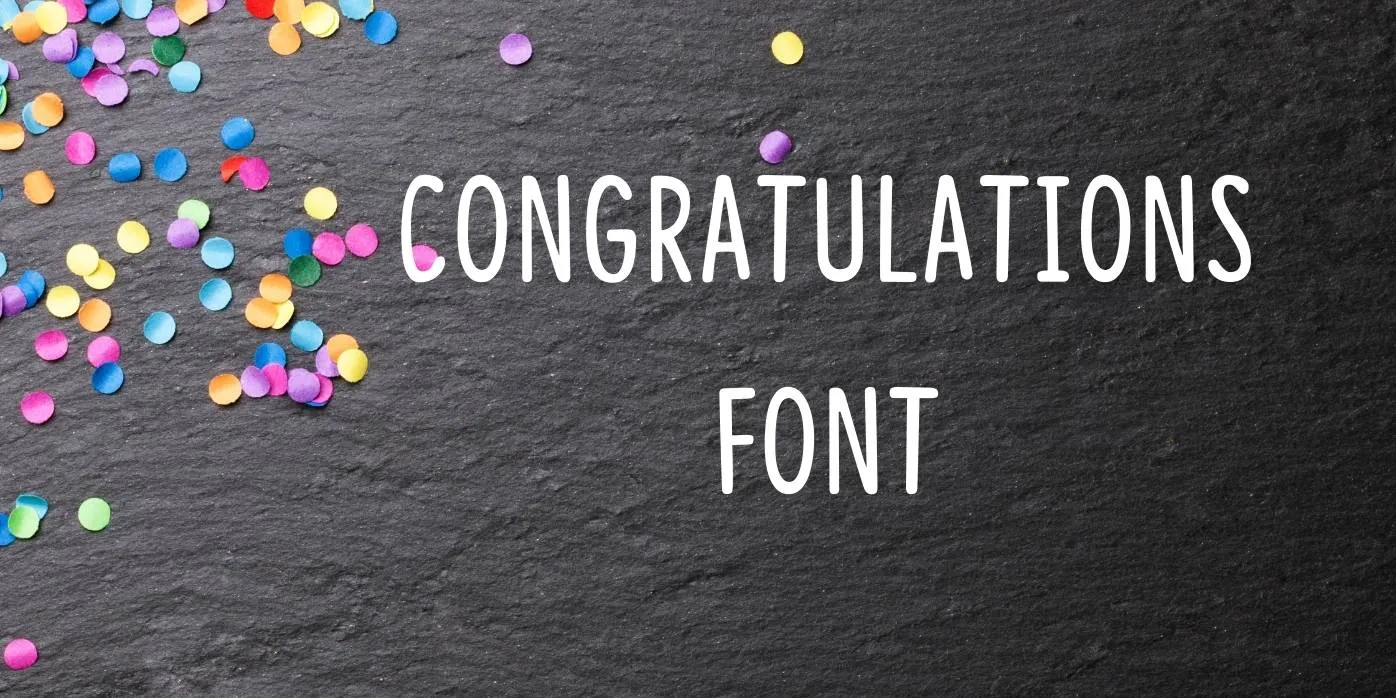 Congratulations Font Free Download