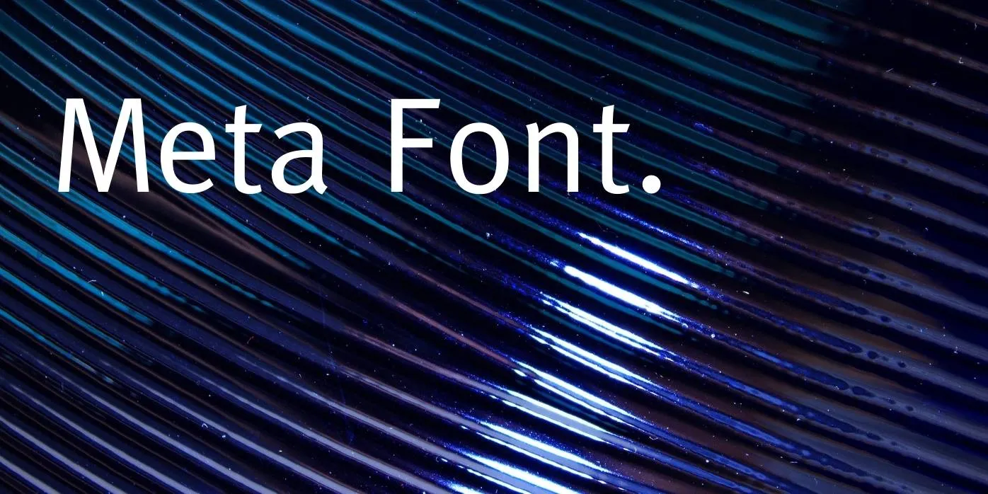 Meta Font Free Download