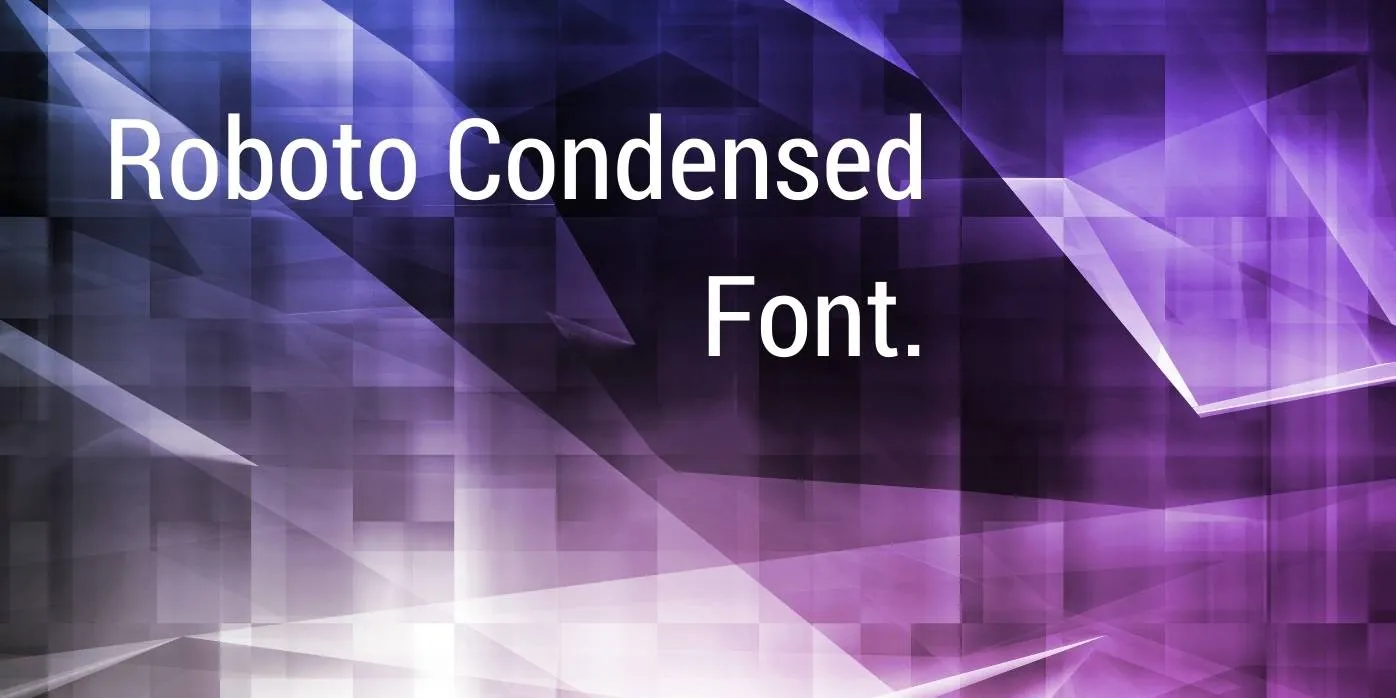 Roboto Condensed Font Free Download