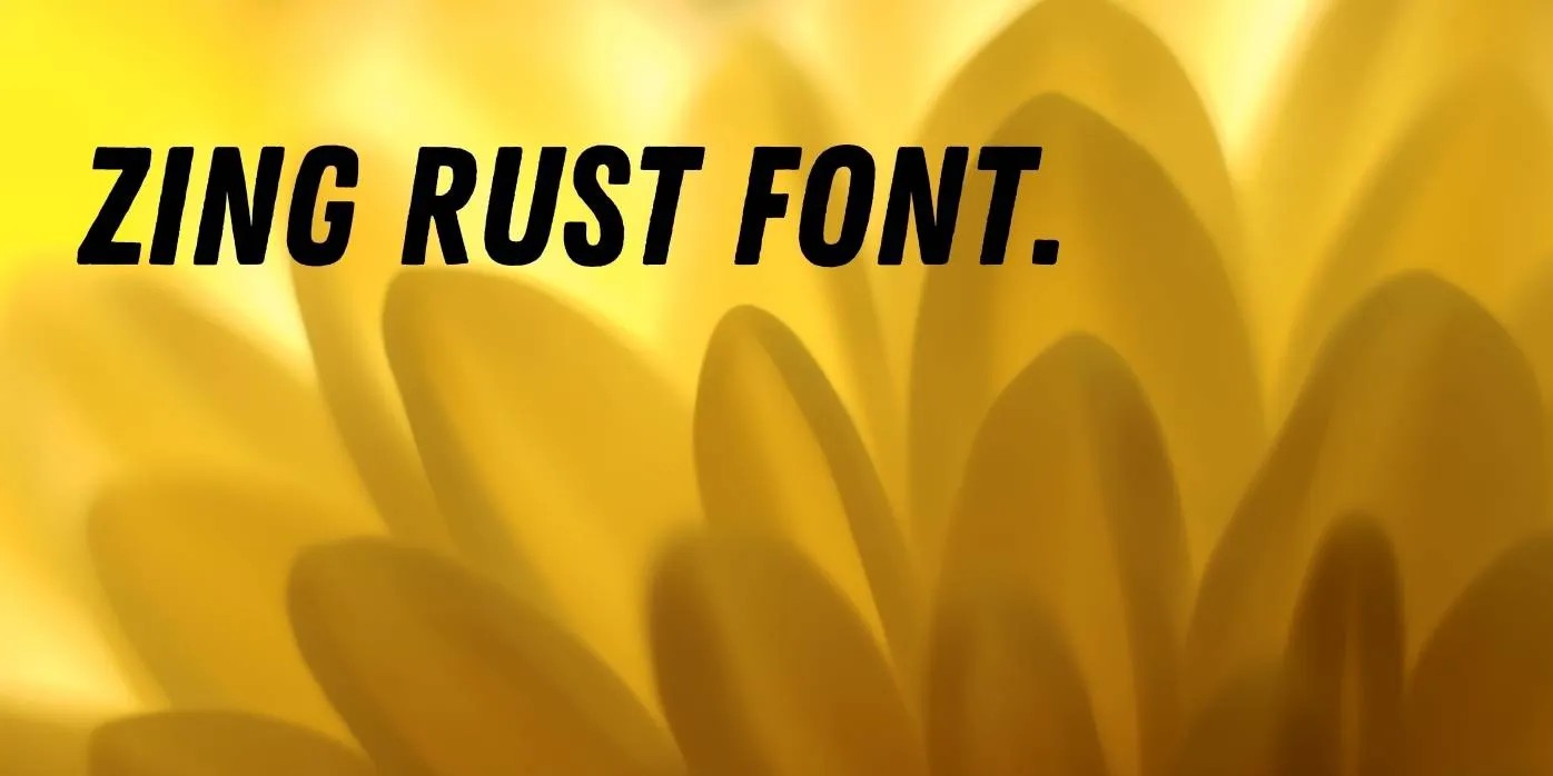 Zing Rust Font Free Download