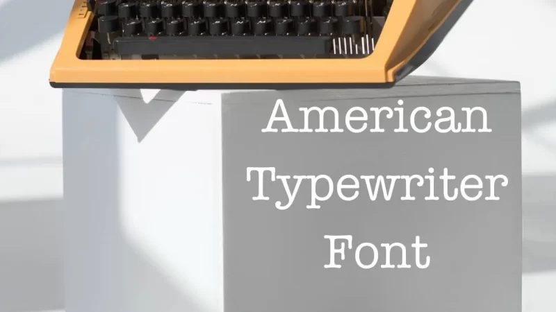 American Typewriter Font Free Download