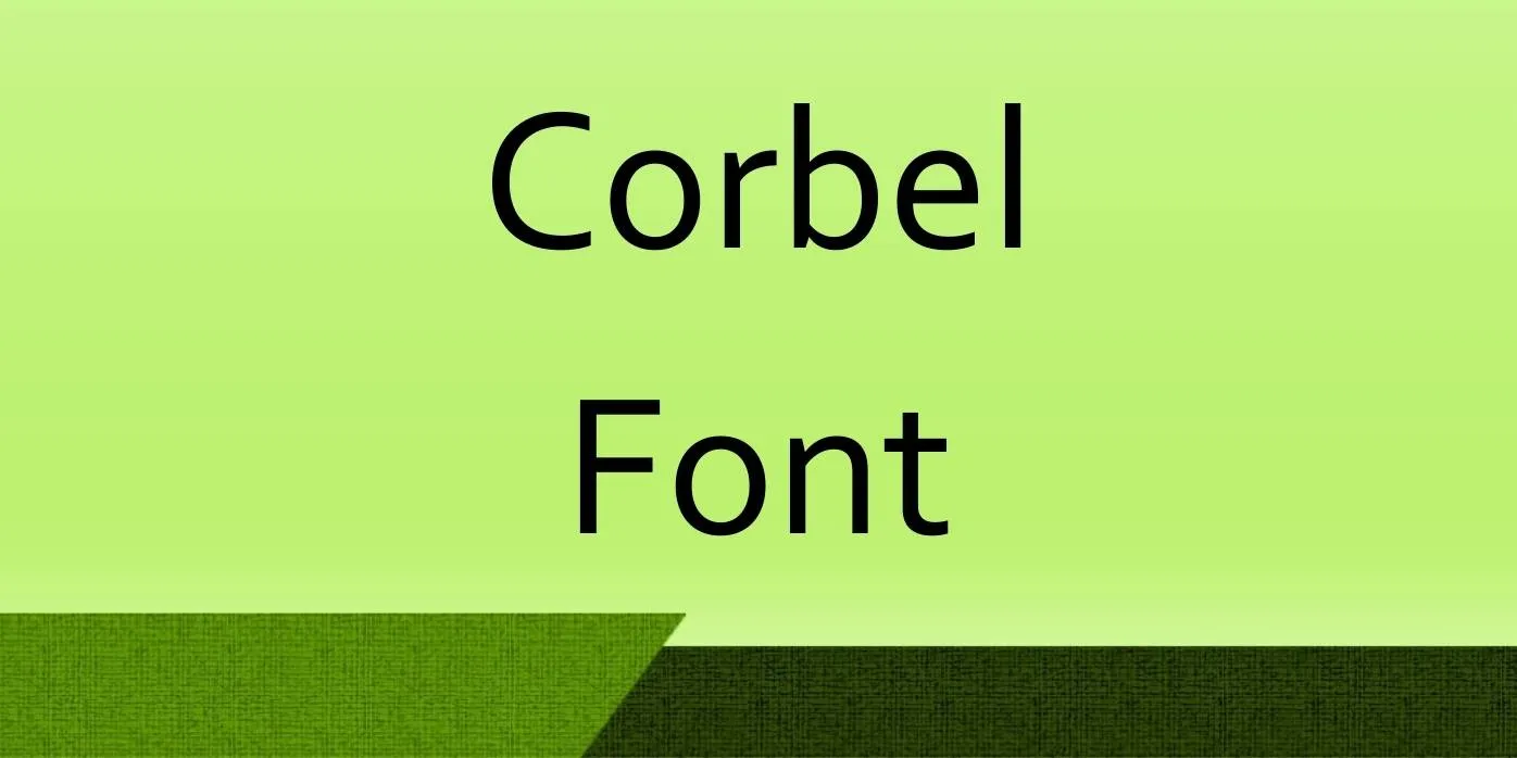 Corbel Font Free Download