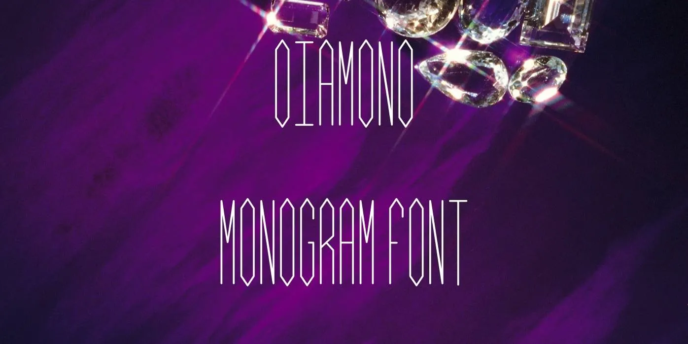 Diamond Monogram Font Free Download