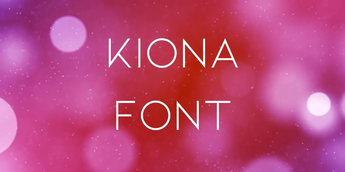 Kiona Font Free Download