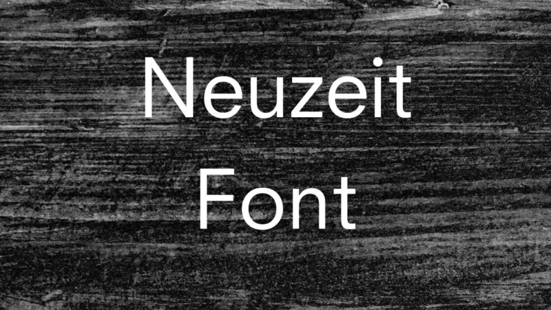 Neuzeit Font Free Download