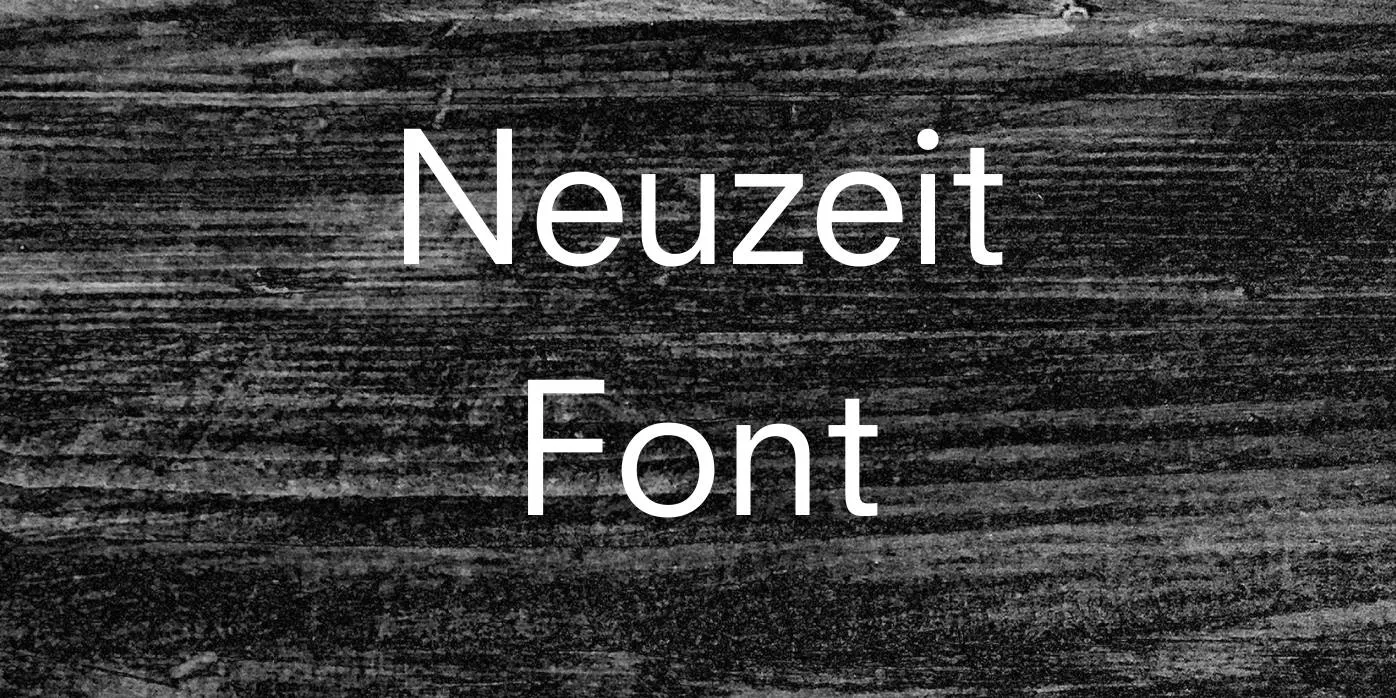 Neuzeit Font Free Download