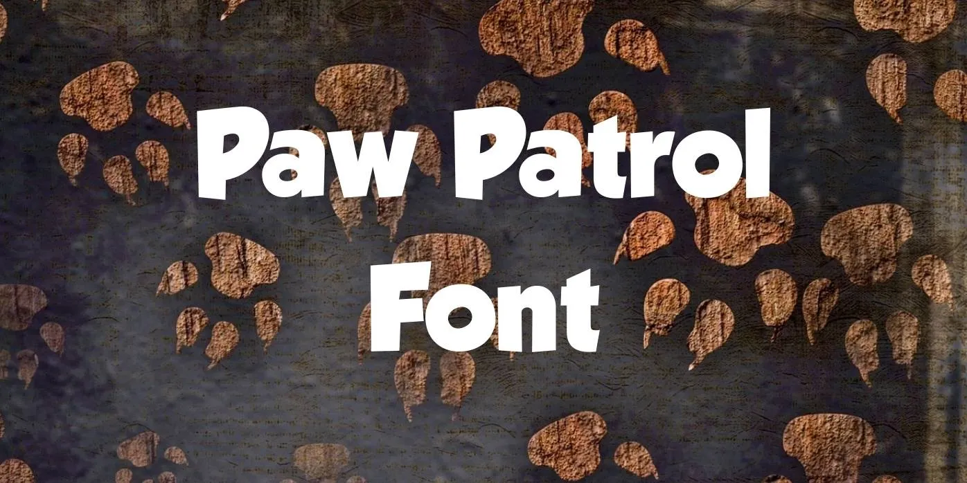 Paw Patrol Font Free Download