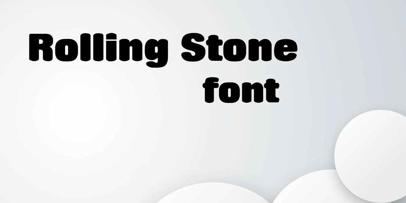 Rolling Stone Font Free Download