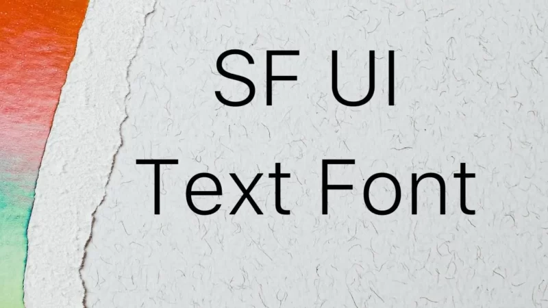 SF UI Text font Free Download