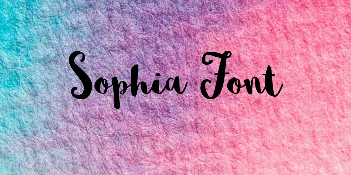 Sophia Font Free Download