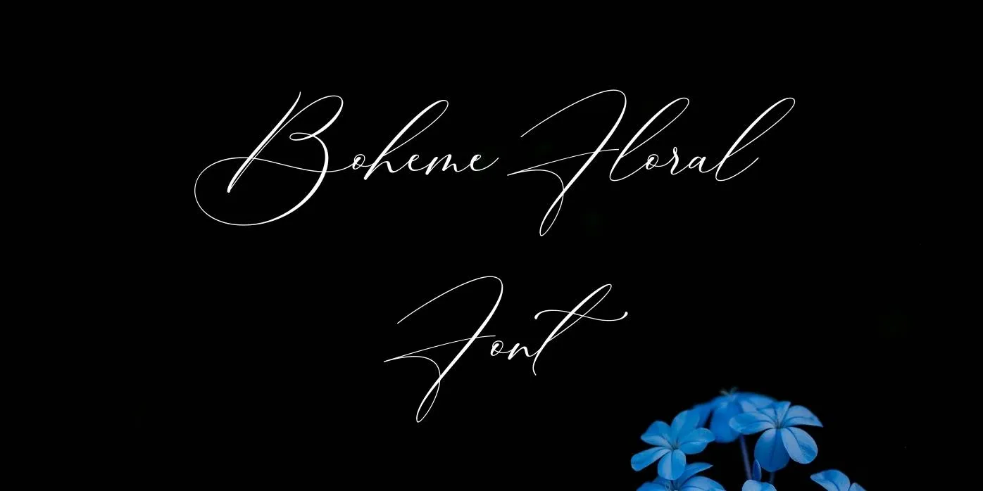 Boheme Floral Font Free Download