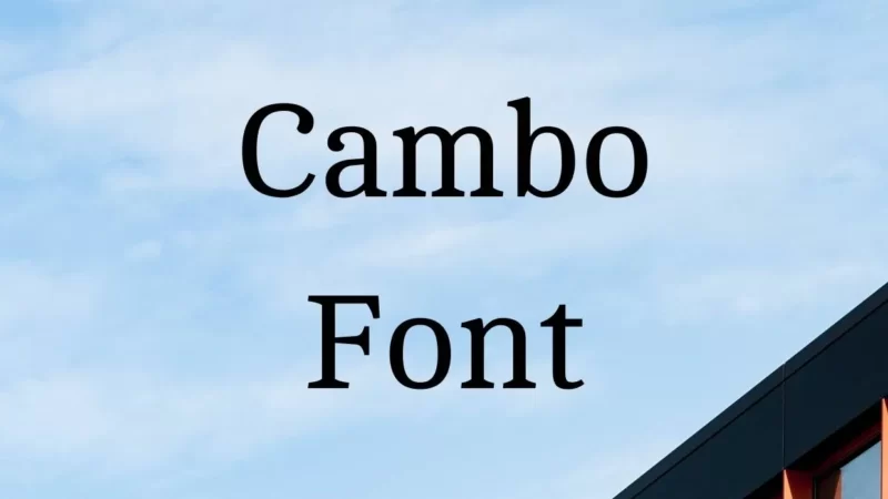 Cambo Font Free Download