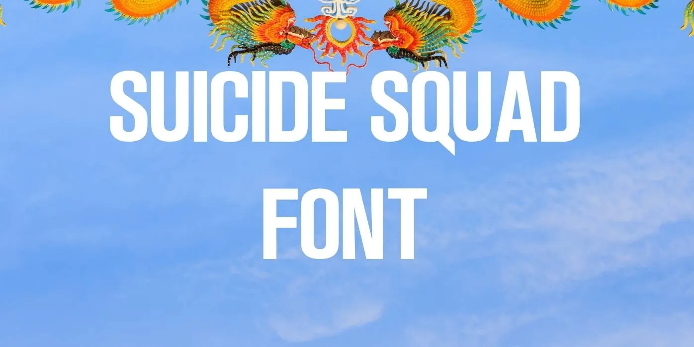 Suicide Squad Font Free Download