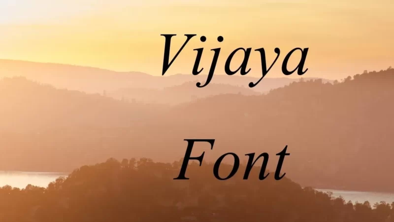 Vijaya Font Free Download