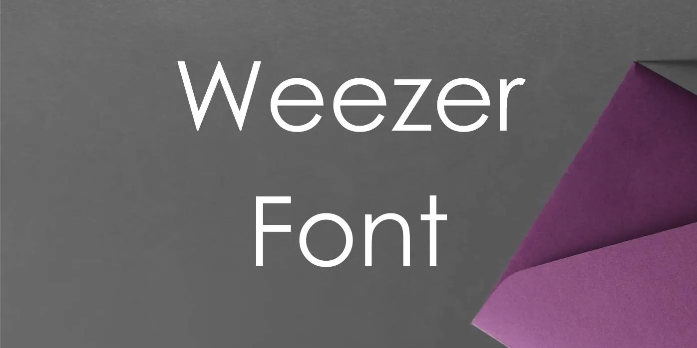 Weezer Font Free Download