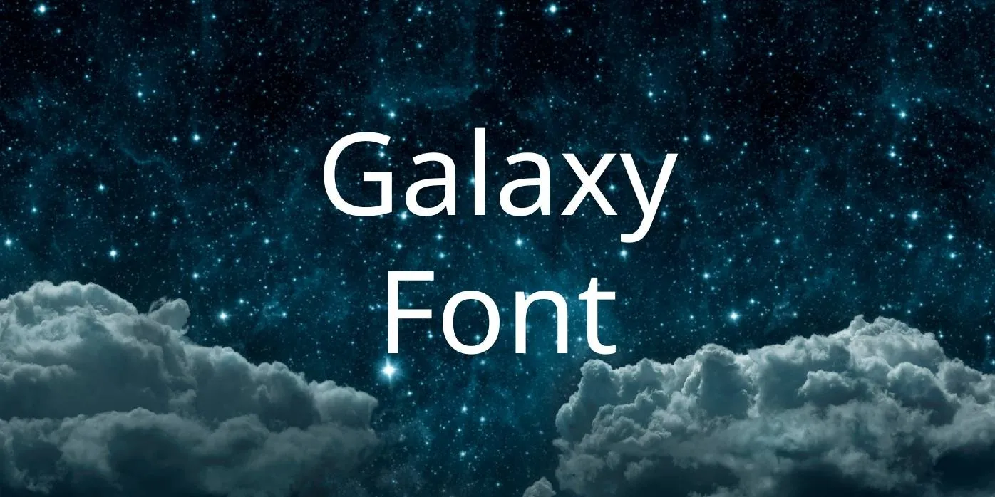 Galaxy Font Free Download