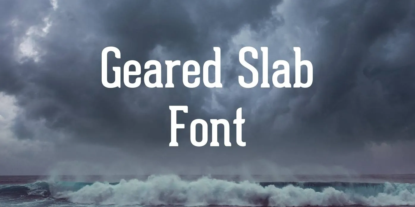 Geared Slab Font Free Download