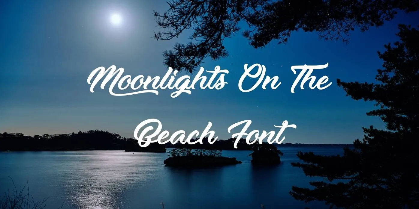 Moonlights on the Beach Font Free Download