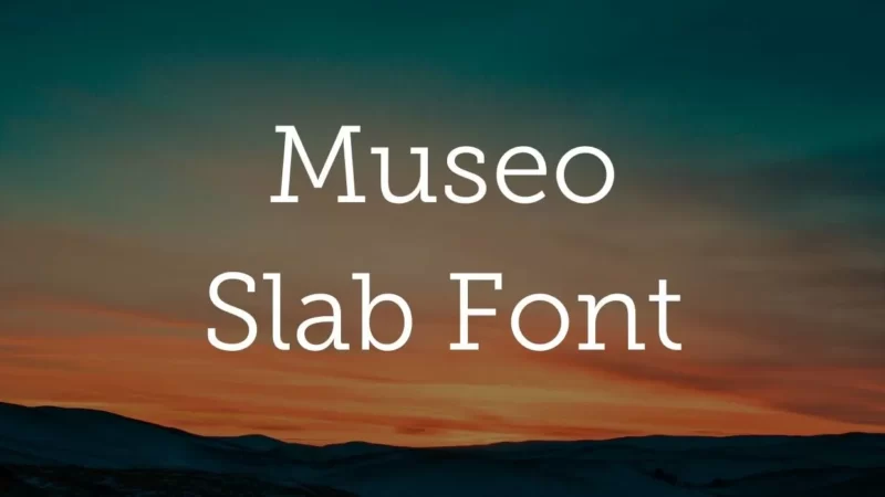 Museo Slab Font Free Download