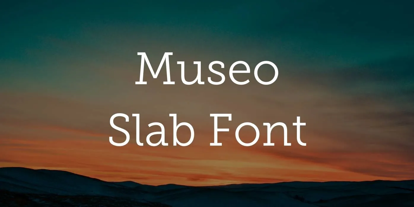 Museo Slab Font Free Download