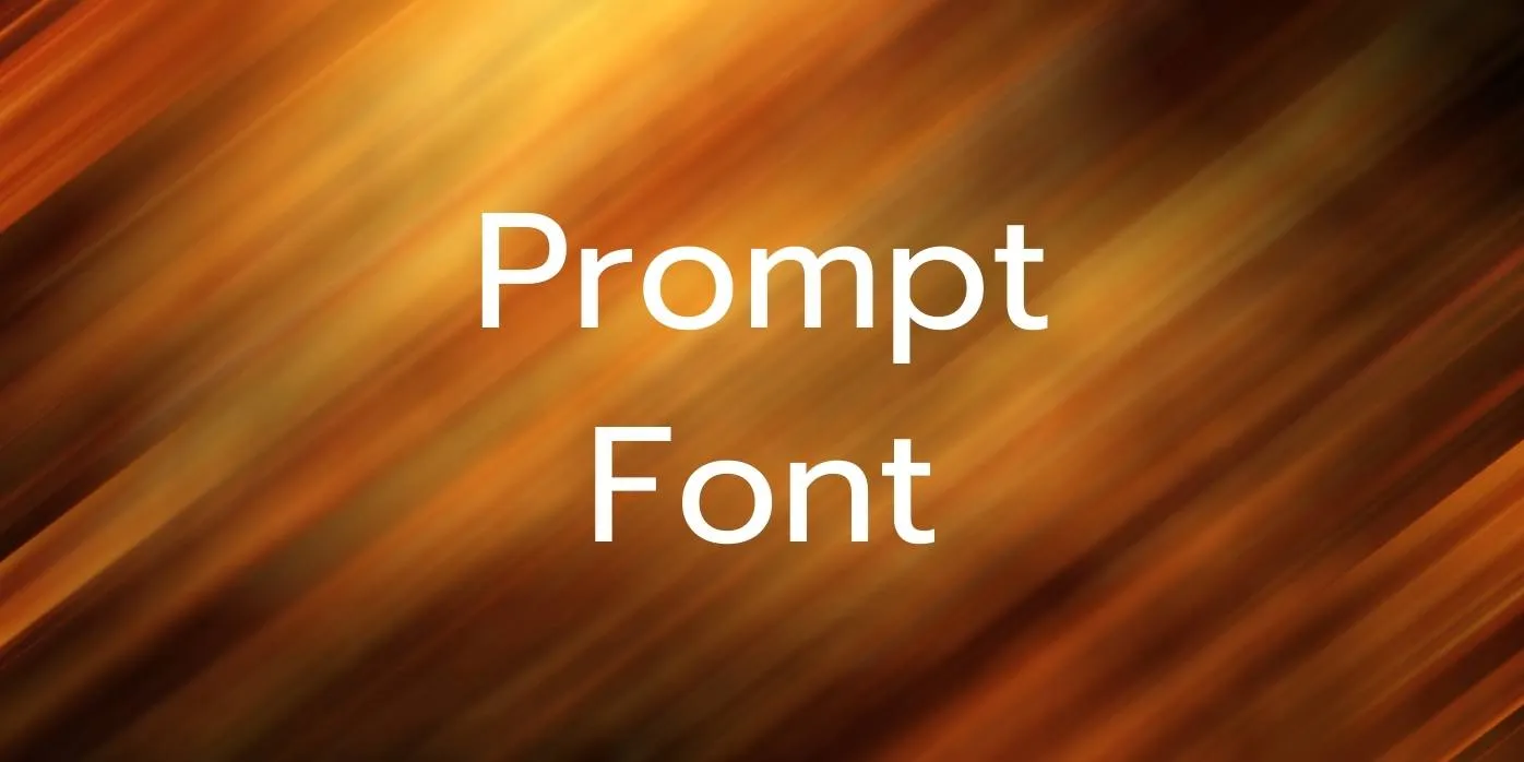 Prompt Font Free Download