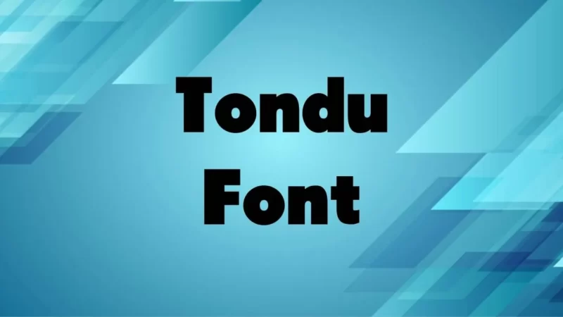 Tondu Font Free Download