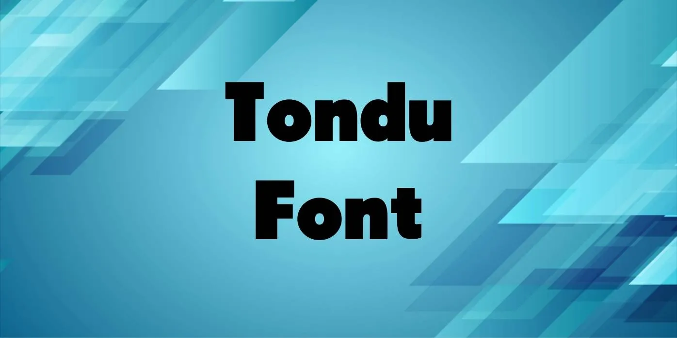 Tondu Font Free Download