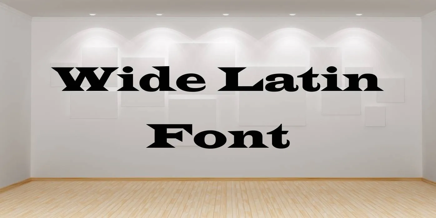 Wide Latin Font Free Download