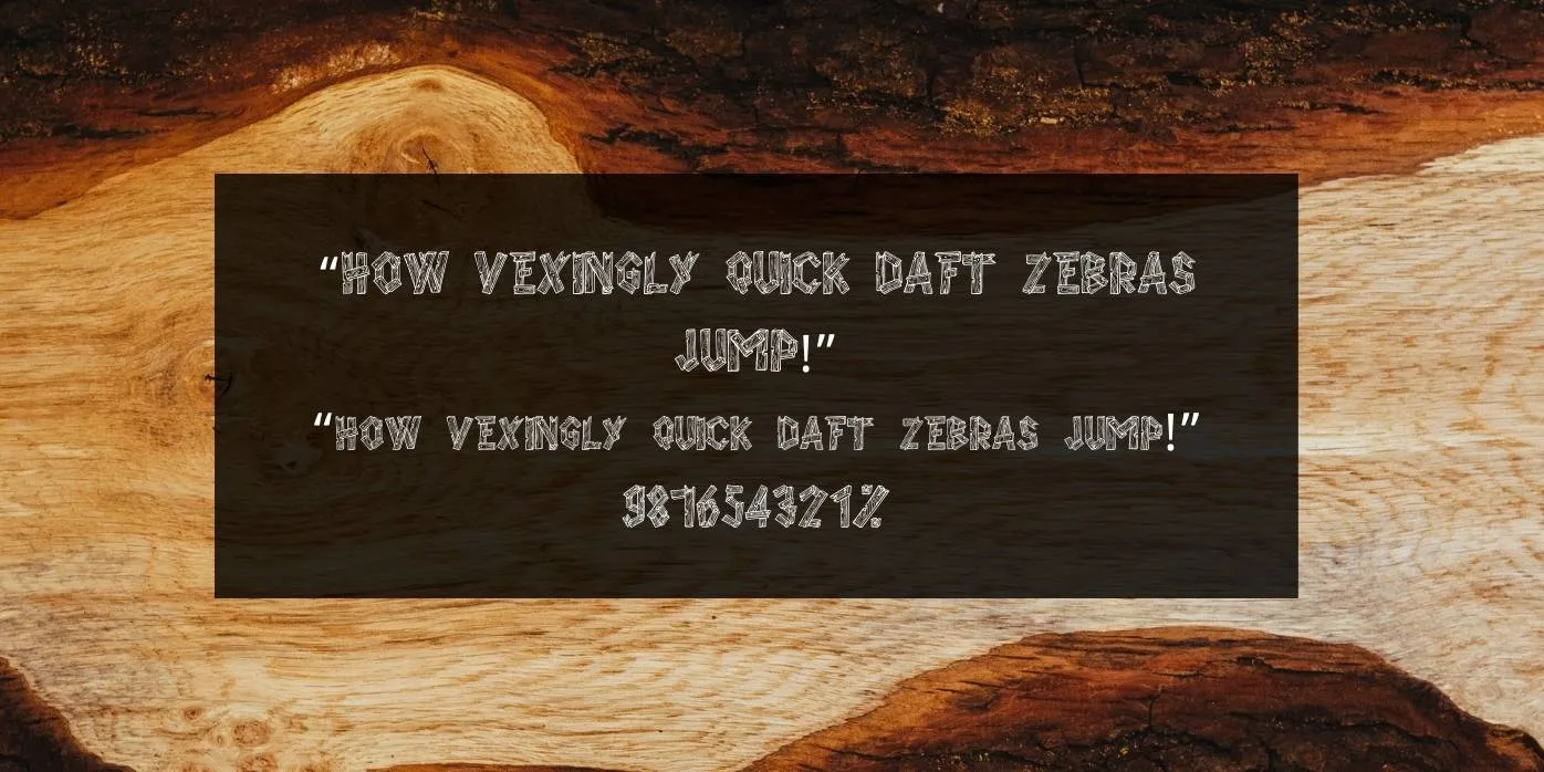 Alpha Wood Font