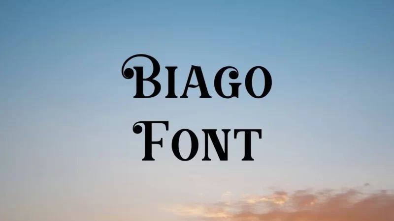 Biago Font Free Download