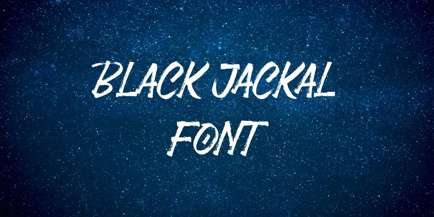 Black Jackal Font Free Download