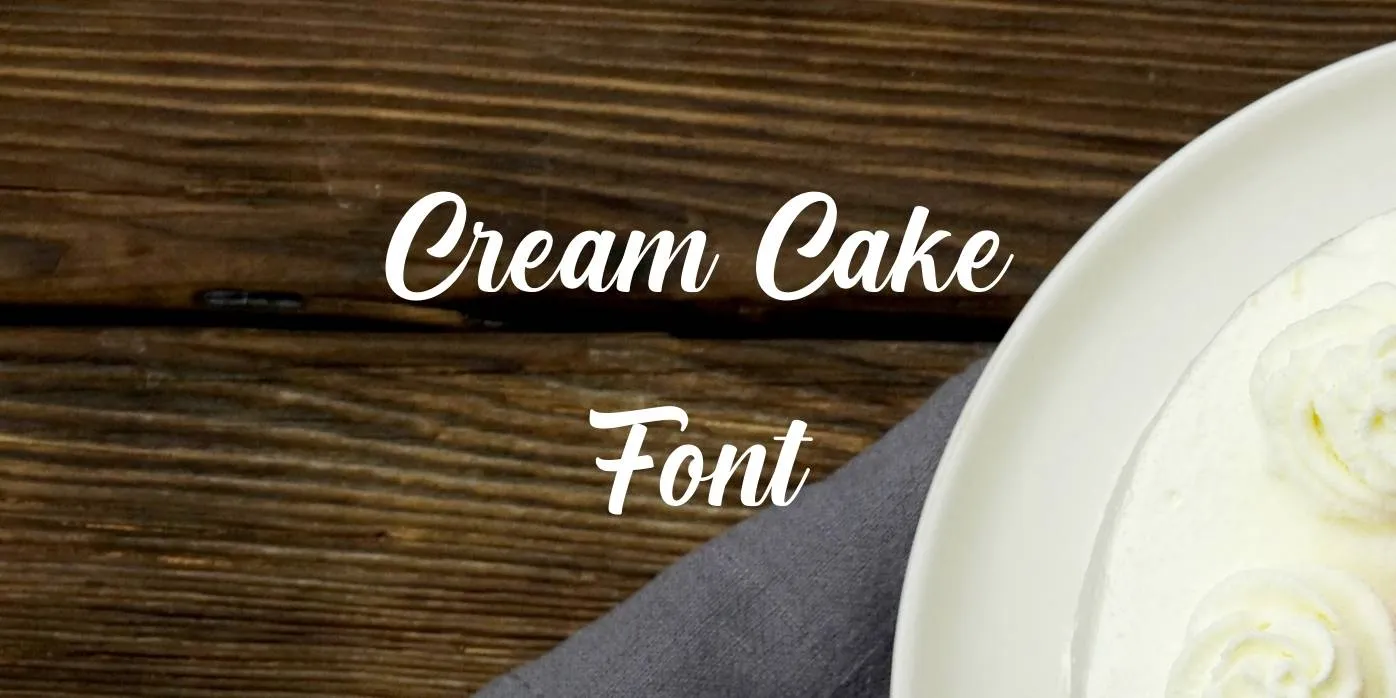 Cream Cake Font Free Download