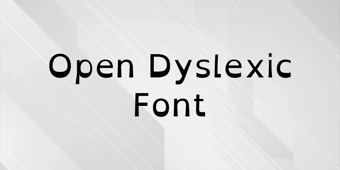 Open Dyslexic Font Free Download