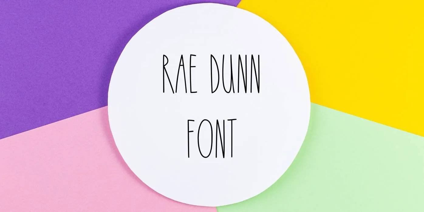 Rae Dunn Font Free Download