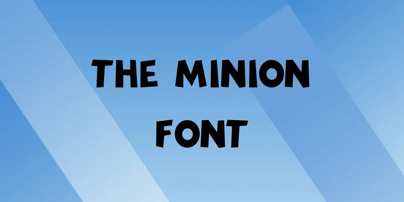 The Minion Font Free Download