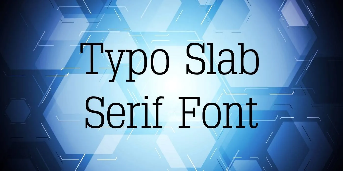 Typo Slab Serif Font Free Download