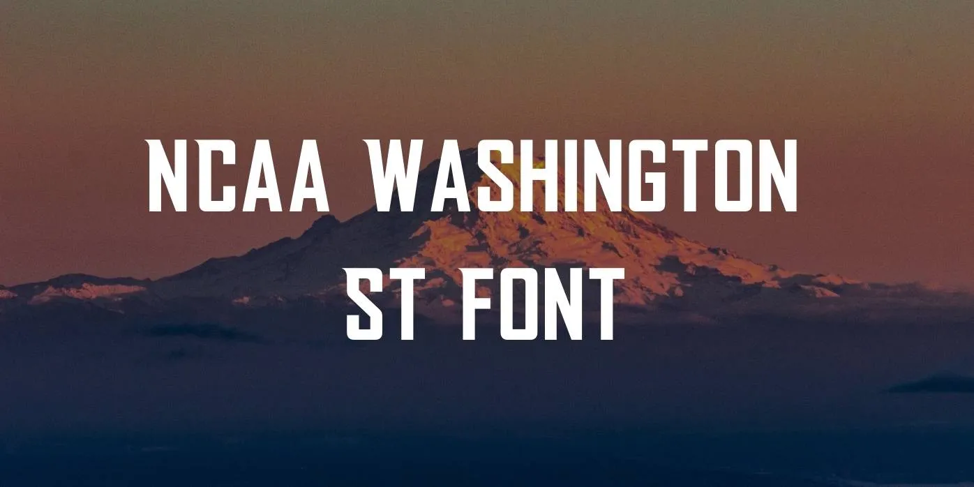 NCAA Washington St Font Free Download