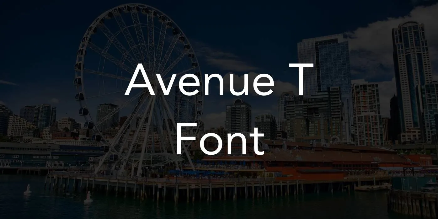 Avenue T Font Free Download