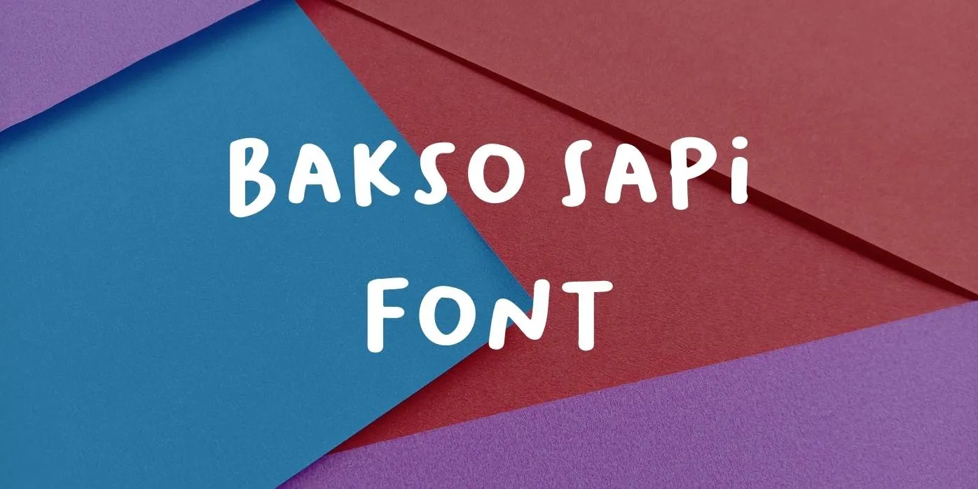 Bakso Sapi Font Free Download