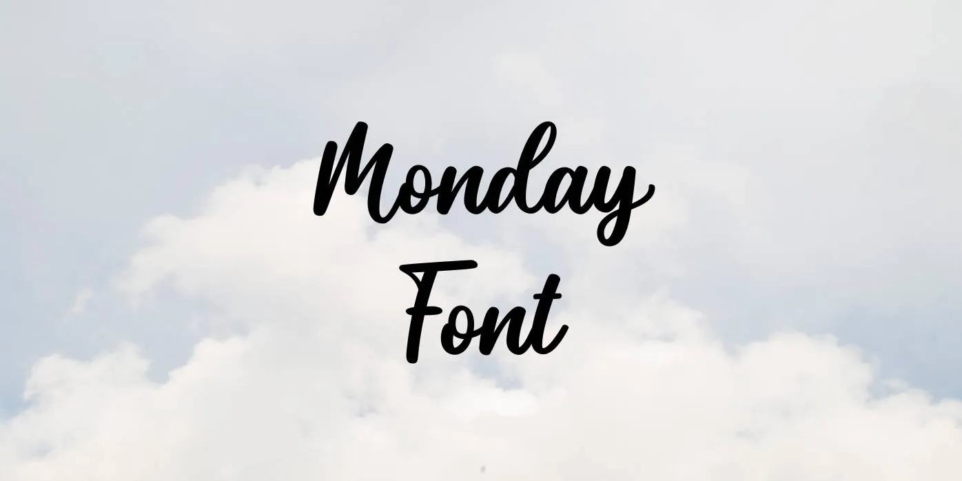 Monday Font Free Download