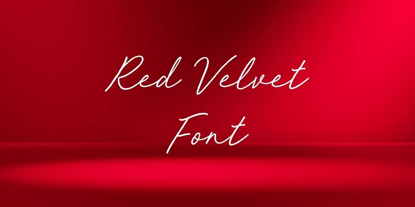 Red Velvet Font Free Download