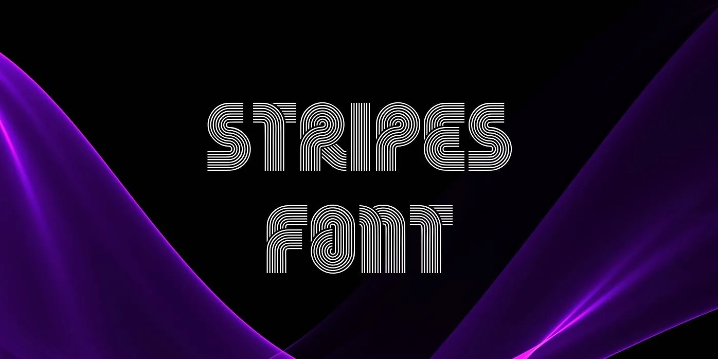 Stripes Font Free Download