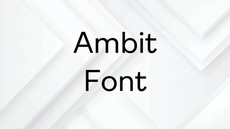 Ambit Font Free Download