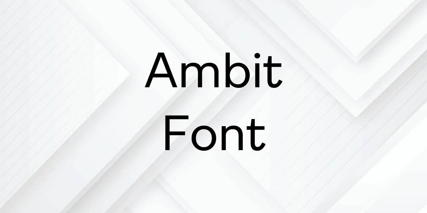 Ambit Font Free Download