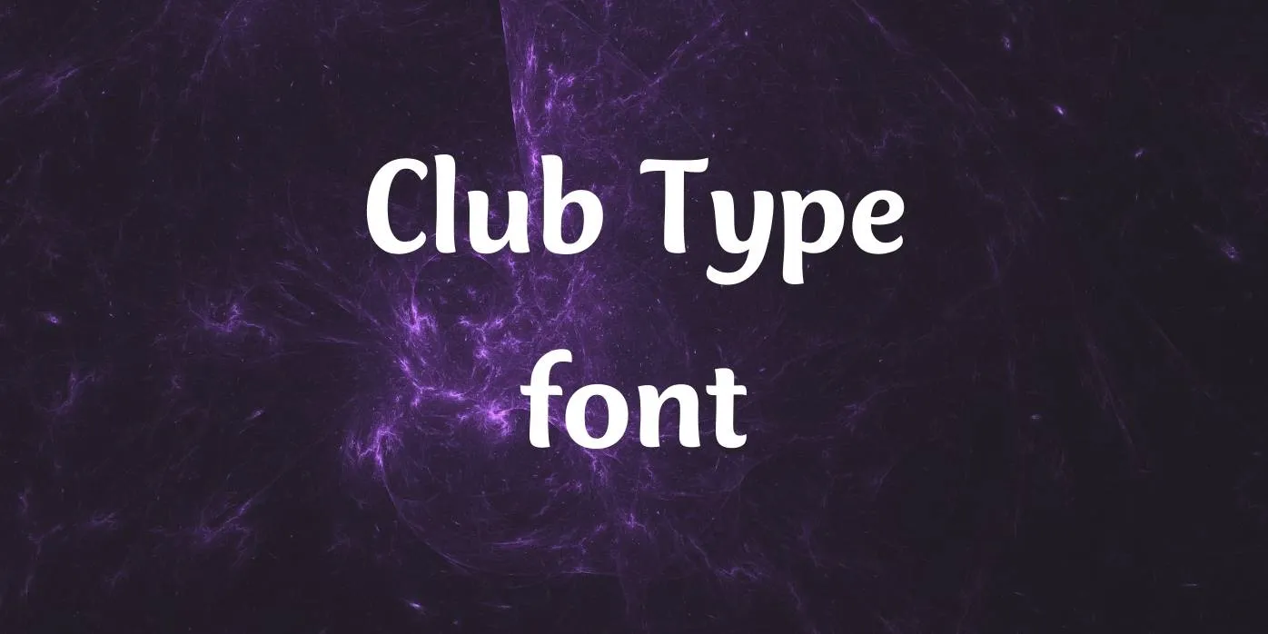 Club Type Font Free Download